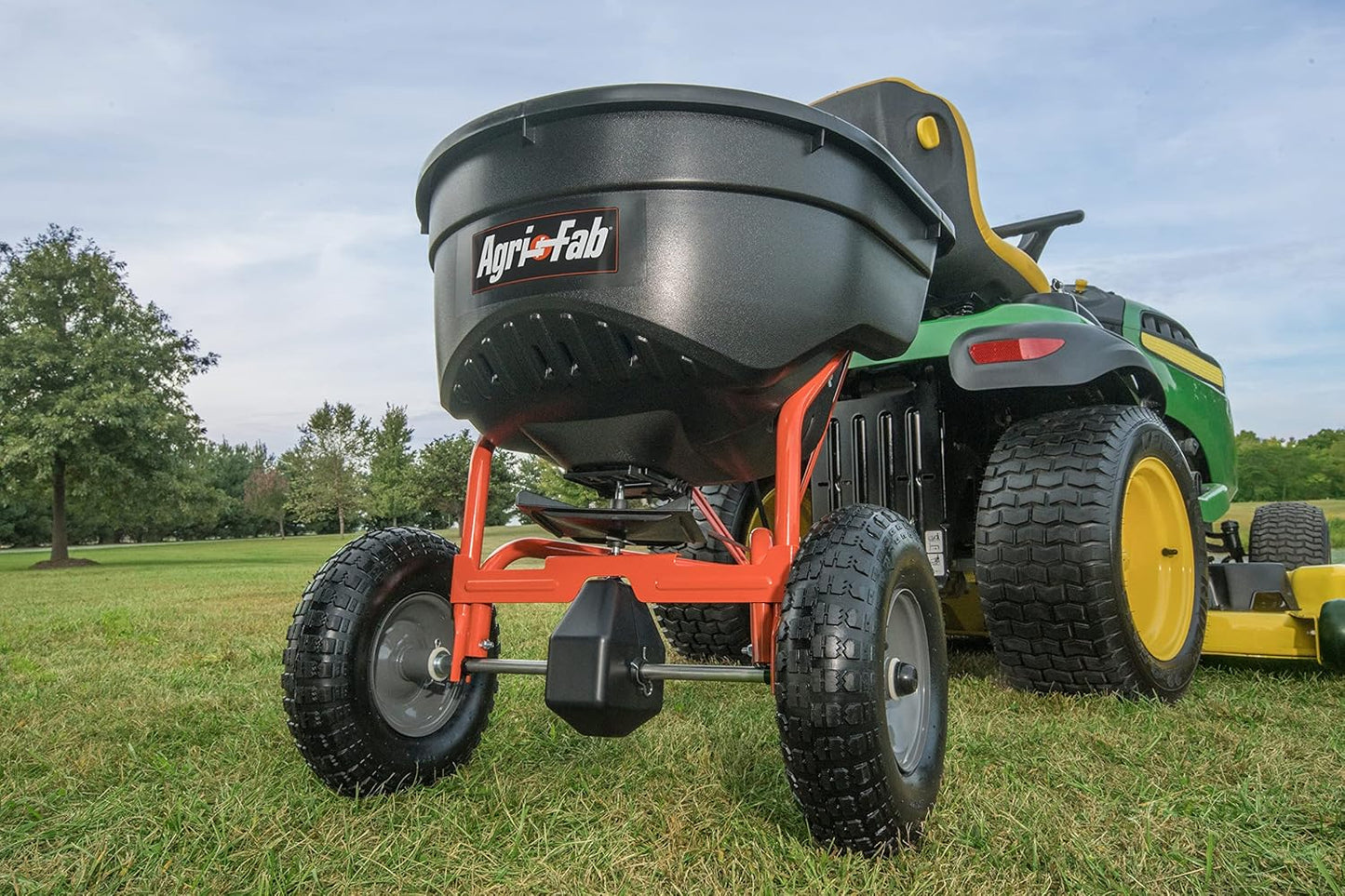 130-Pound Tow-Behind Broadcast Spreader