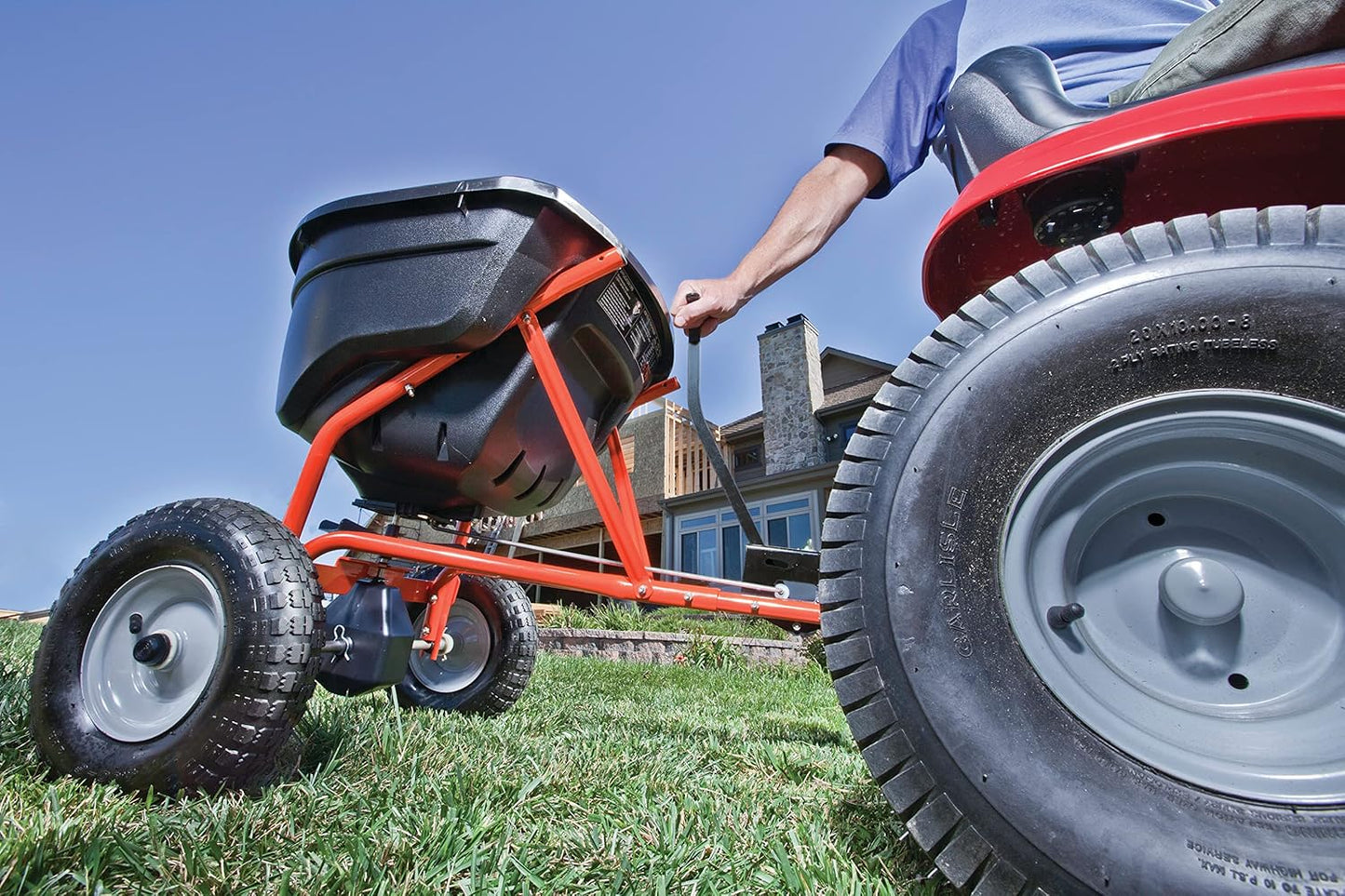 130-Pound Tow-Behind Broadcast Spreader