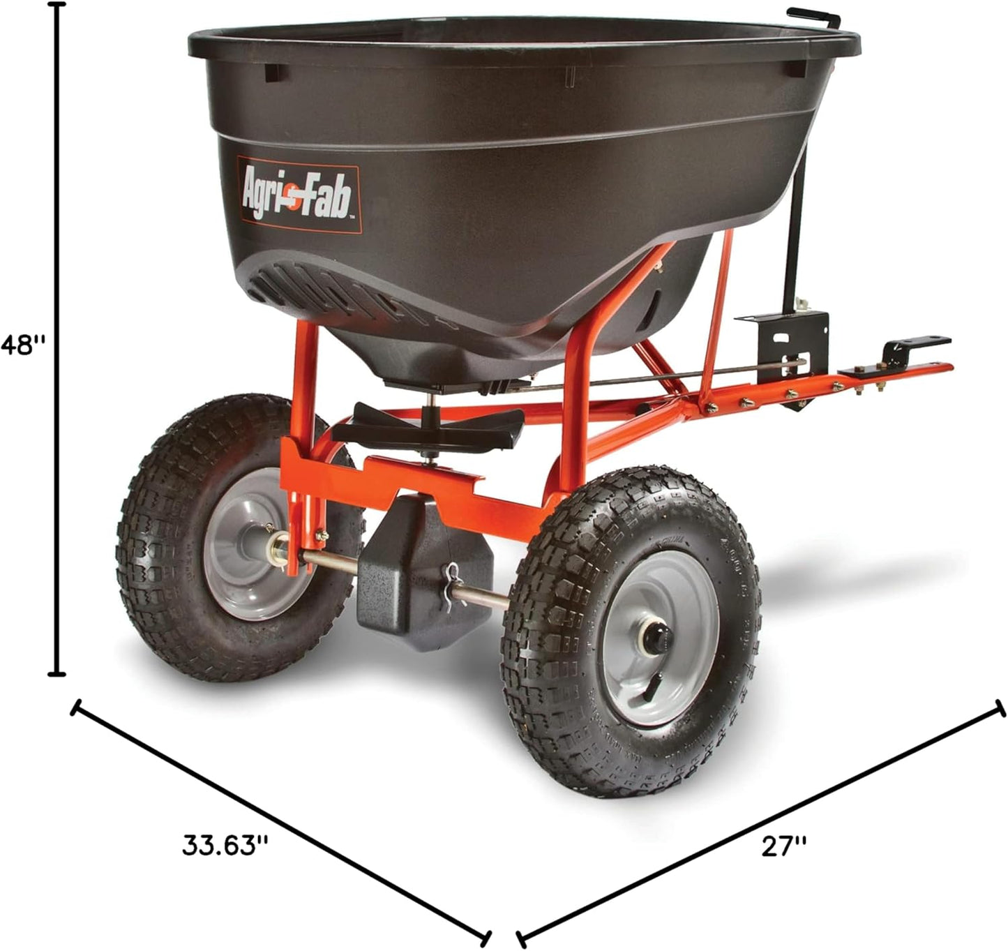 130-Pound Tow-Behind Broadcast Spreader