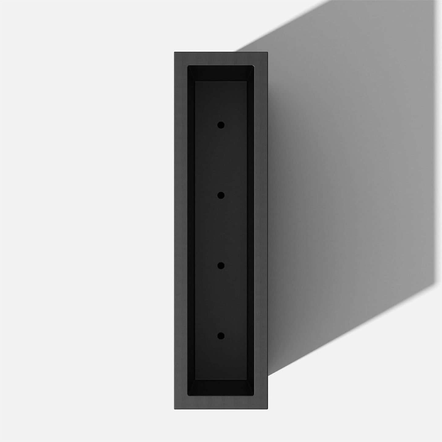 Tall Rectangular Block Span Plastic Planter - Ideal for Outdoor Patio/Porch | Durable, All-Weather Design with Removable Insert Bucket | Modern Look for Plants, Flowers, Garden Décor