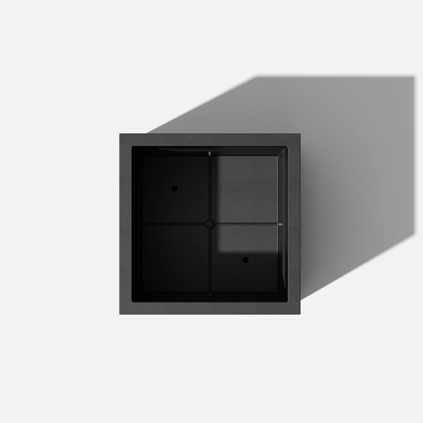 Large Cube Plastic Planter - Square Planter for Indoor/Outdoor Patio or Garden, All-Weather Durable with Drainage Holes, Modern Décor for Tall Plants, Trees, Flowers