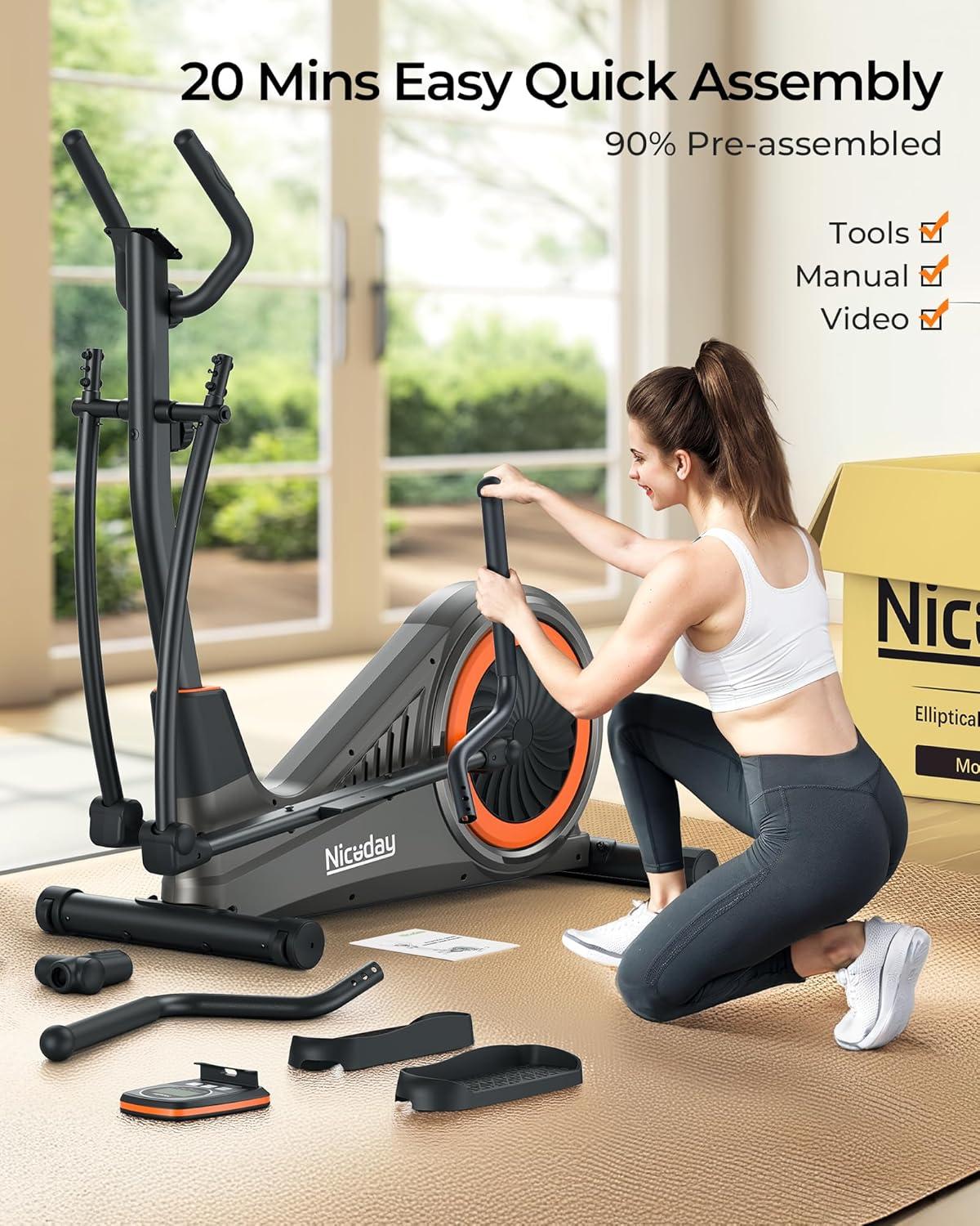 Elliptical with home assembly sale